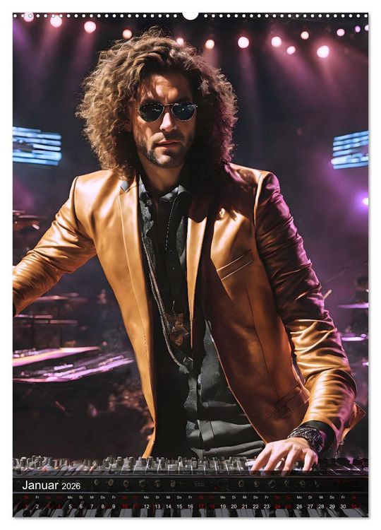 Produktbild: Rockstars - Live on Stage (Wandkalender 2026 DIN A2 hoch), CALVENDO Monatskalender