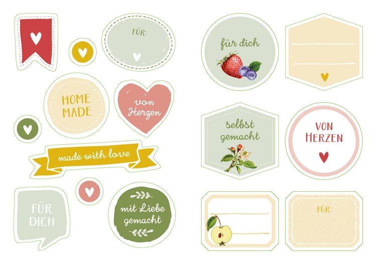 Produktbild: Deko-Sticker - &Auml;pfel