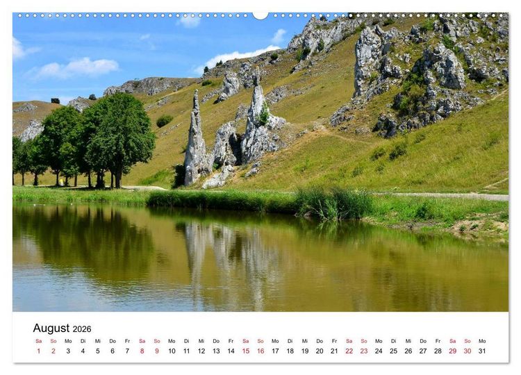 Produktbild: SCHW&Auml;BISCH-BADISCHE LANDSCHAFTEN (Wandkalender 2026 DIN A2 quer), CALVENDO Monatskalender