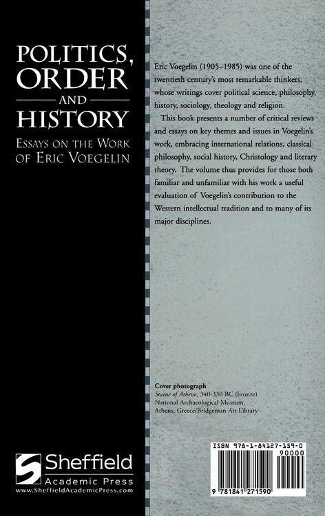 Produktbild: Politics, Order and History