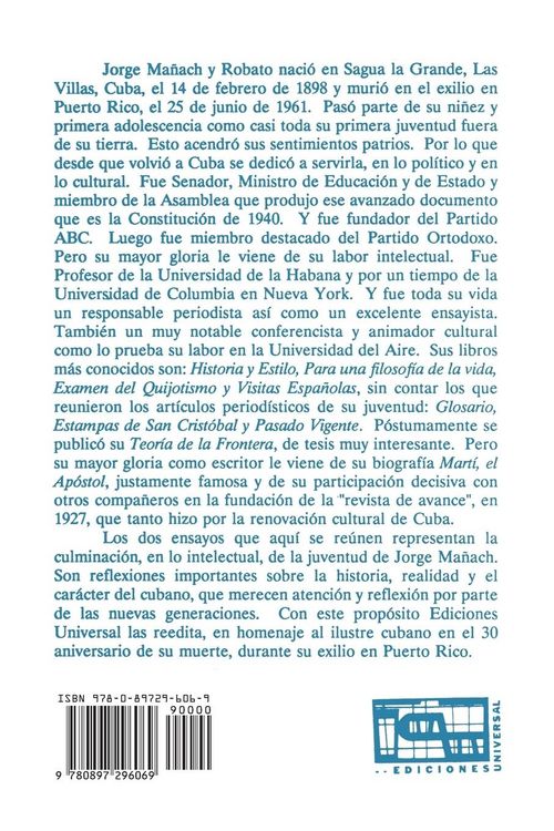 Produktbild: La Crisis de La Alta Cultura * Indagacion del Choteo