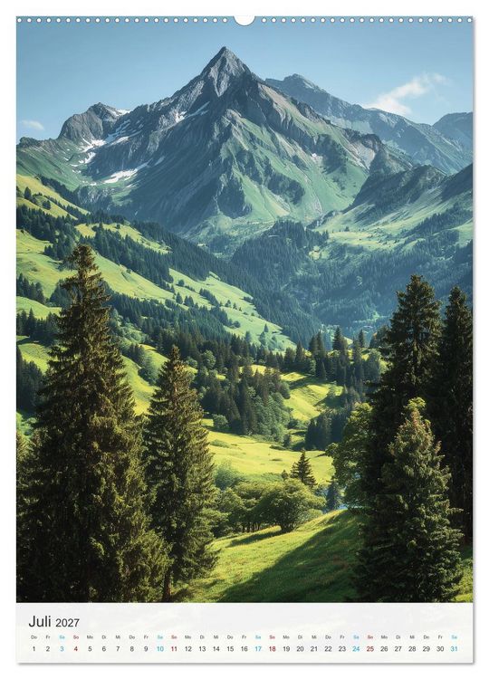 Produktbild: Alpenzauber (hochwertiger Premium Wandkalender 2027 DIN A2 hoch), Kunstdruck in Hochglanz