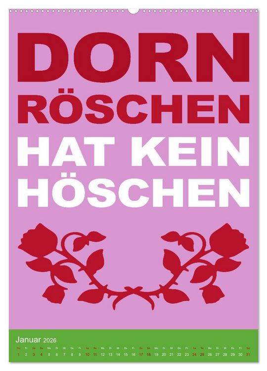 Produktbild: Aufstehen, Krone richten, weitergehen (Wandkalender 2026 DIN A2 hoch), CALVENDO Monatskalender