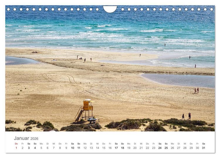 Produktbild: Fuerteventura - die W&uuml;steninsel der Kanaren (Wandkalender 2026 DIN A4 quer), CALVENDO Monatskalender