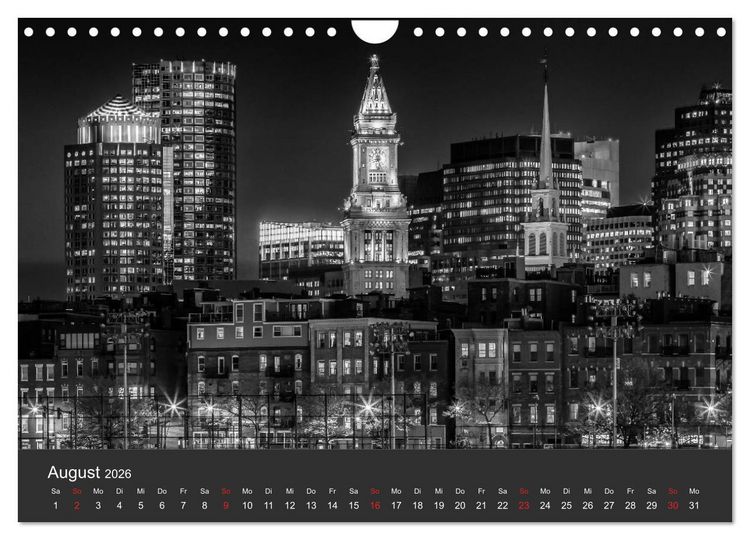 Produktbild: URBANE FOTOGRAFIE Zw&ouml;lf klassische Impressionen (Wandkalender 2026 DIN A4 quer), CALVENDO Monatskalender