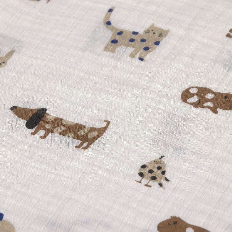 Produktbild: Swaddle & Burp Blanket M Little Mateys royal blue