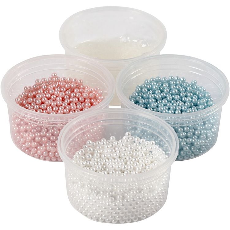 Produktbild: Creativ Company Pearl Clay&reg; Set, sortierte Farben: 3x25g und 1x38g