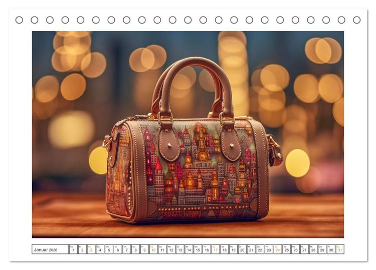 Produktbild: Moderne Handtaschen (Tischkalender 2026 DIN A5 quer), CALVENDO Monatskalender