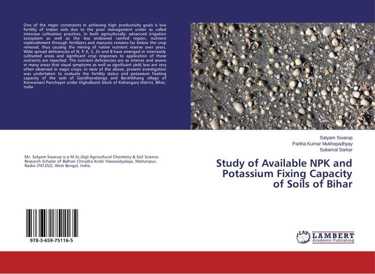 Produktbild: Study of Available NPK and Potassium Fixing Capacity of Soils of Bihar