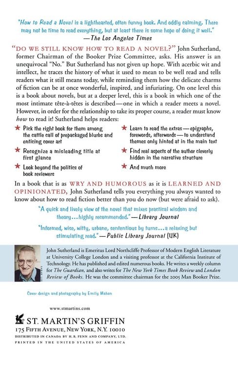 Produktbild: How to Read a Novel