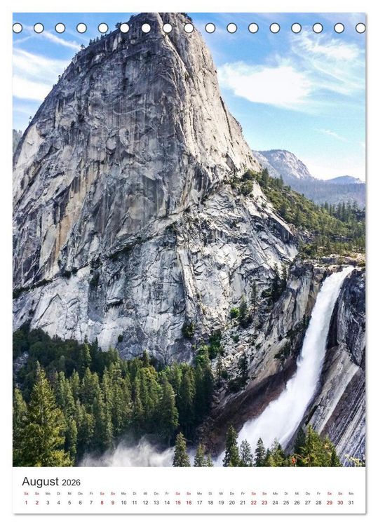 Produktbild: Yosemite Nationalpark - Einer der sch&ouml;nsten Orte der Welt. (Tischkalender 2026 DIN A5 hoch), CALVENDO Monatskalender