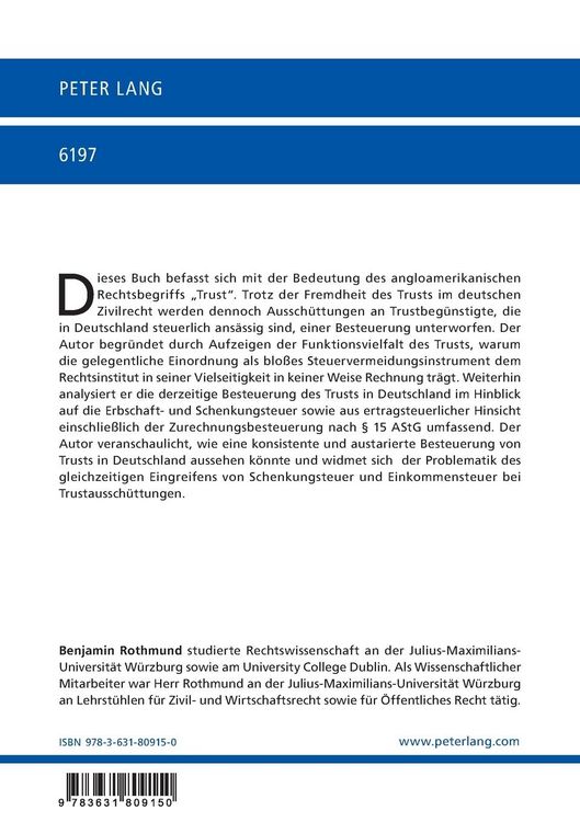 Produktbild: Die Besteuerung des anglo-amerikanischen Trusts in Deutschland