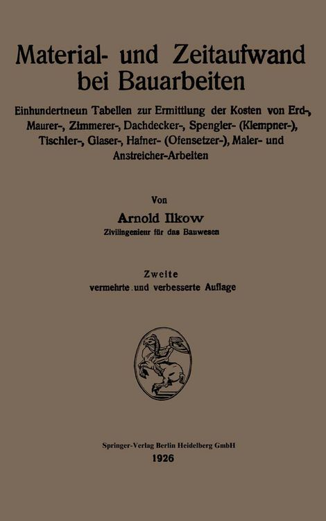 Produktbild: Material- und Zeitaufwand bei Bauarbeiten