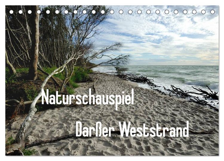 Produktbild: Naturschauspiel Dar&szlig;er Weststrand (Tischkalender 2026 DIN A5 quer), CALVENDO Monatskalender