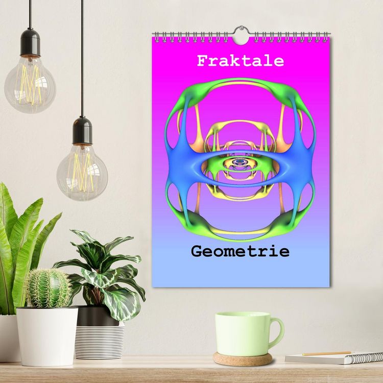 Produktbild: Fraktale Geometrie (Wandkalender 2026 DIN A4 hoch), CALVENDO Monatskalender