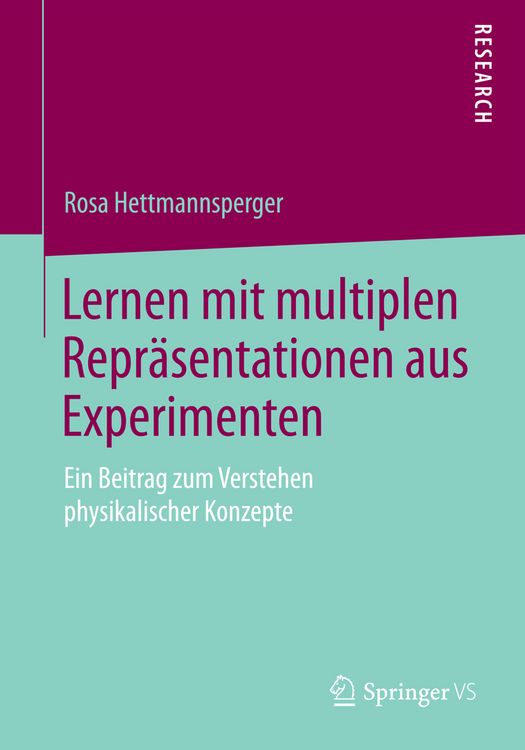 Produktbild: Lernen mit multiplen Repr&auml;sentationen aus Experimenten
