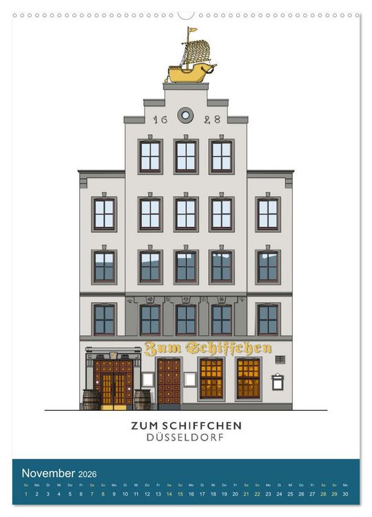 Produktbild: PROST! Bars und Kneipen in der D&uuml;sseldorfer Altstadt (hochwertiger Premium Wandkalender 2026 DIN A2 hoch), Kunstdruck in Hochglanz