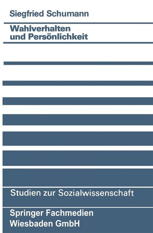 Produktbild: Wahlverhalten und Pers&ouml;nlichkeit