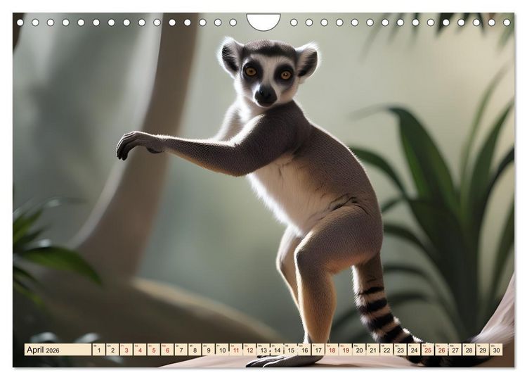 Produktbild: Tiere dieser Welt - Niedliche Tiere in witzigen Momenten (Wandkalender 2026 DIN A4 quer), CALVENDO Monatskalender