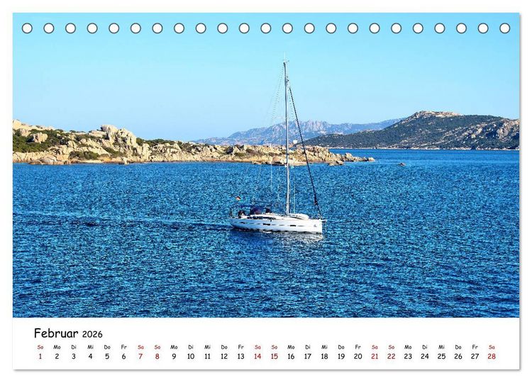 Produktbild: Sardinien - Ein St&uuml;ck Karibik im Mittelmeer (Tischkalender 2026 DIN A5 quer), CALVENDO Monatskalender