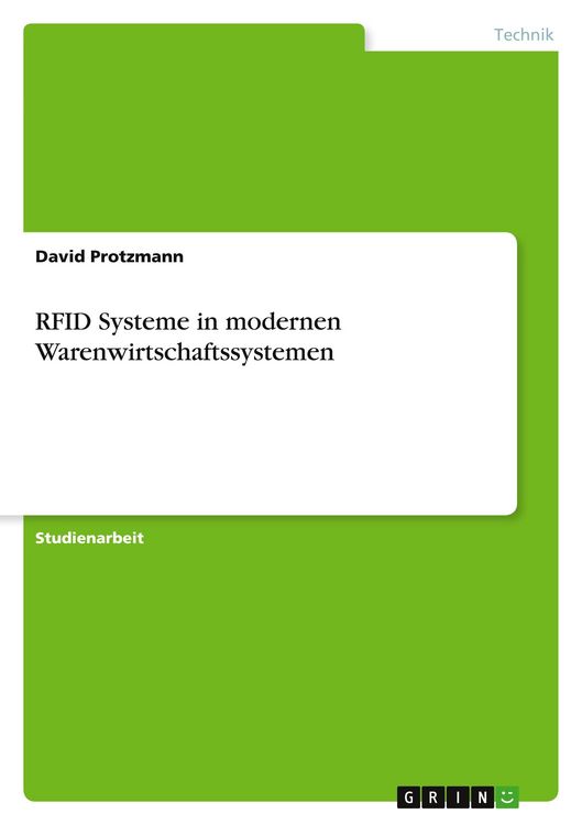 Produktbild: RFID Systeme in modernen Warenwirtschaftssystemen