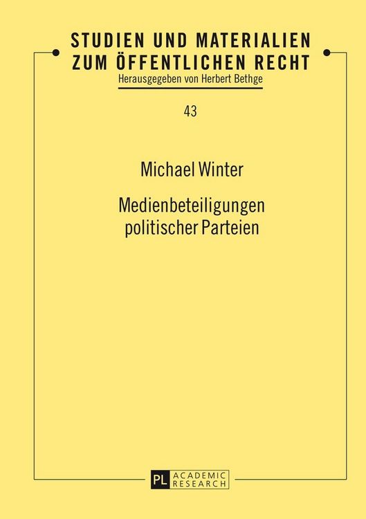 Produktbild: Medienbeteiligungen politischer Parteien