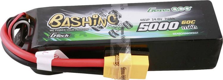 Produktbild: Gens ace Modellbau-Akkupack (LiPo) 14.8V 5000 mAh Block XT90