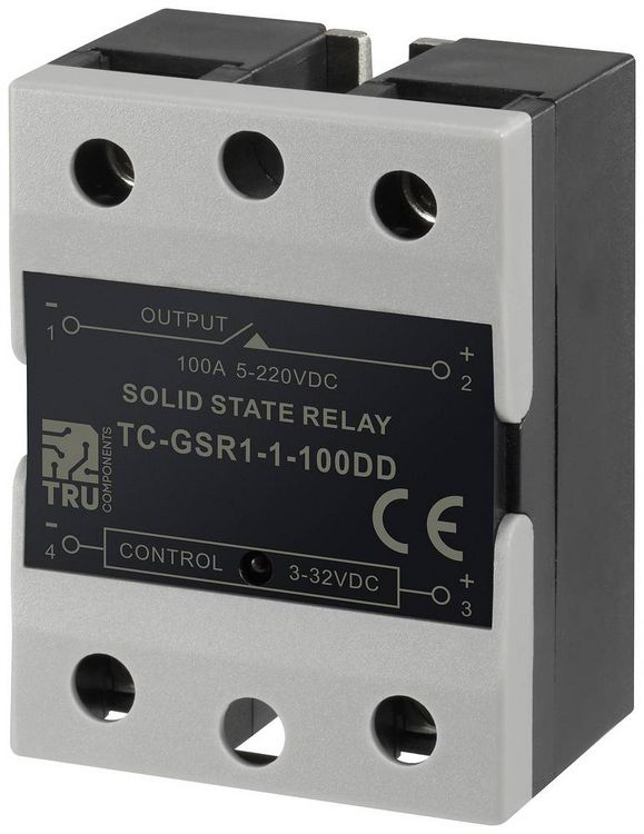 Produktbild: TRU COMPONENTS Halbleiterrelais TC-GSR-1-100DD 100 A Schaltspannung (max.): 220 V/DC Gleichstromschaltung 1 St.