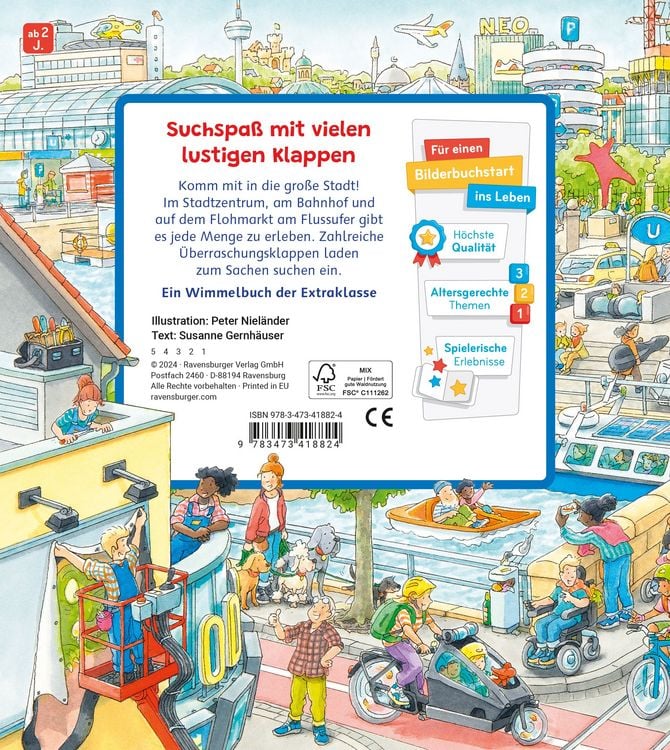 Produktbild: Mein Sachen suchen Wimmelbuch: In der Stadt