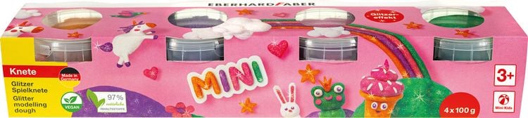 Produktbild: Eberhard Faber 572511 - Spielknete Glitzer 4er Set