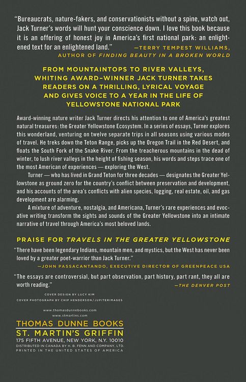 Produktbild: Travels in the Greater Yellowstone