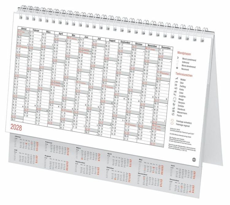 Produktbild: Schreibtischkalender &Ouml;sterreich gro&szlig; 2027