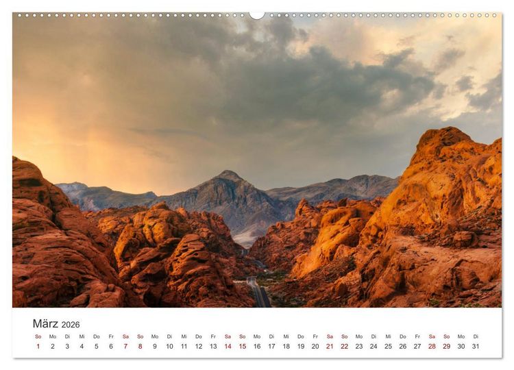 Produktbild: Nevada - Mehr als nur Las Vegas (hochwertiger Premium Wandkalender 2026 DIN A2 quer), Kunstdruck in Hochglanz