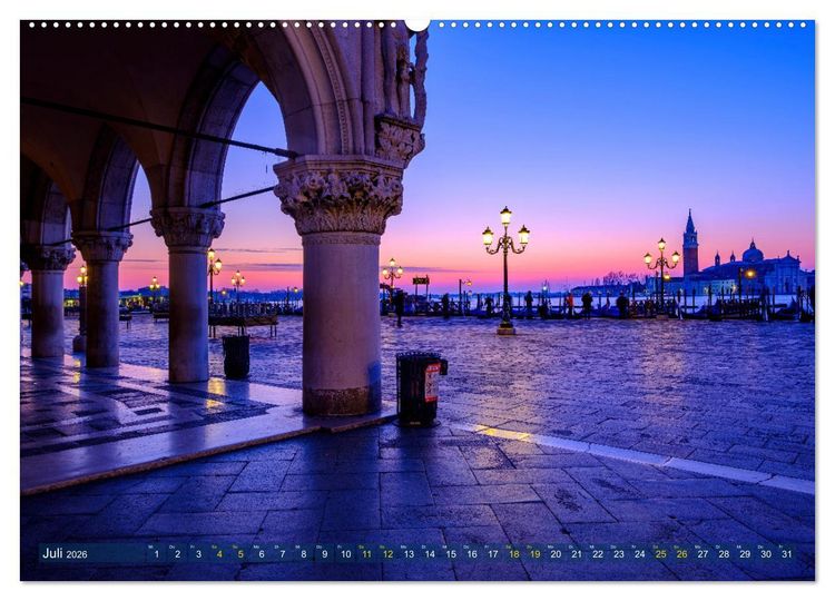 Produktbild: Venedig - eine Stadt f&uuml;r Tr&auml;umer (hochwertiger Premium Wandkalender 2026 DIN A2 quer), Kunstdruck in Hochglanz