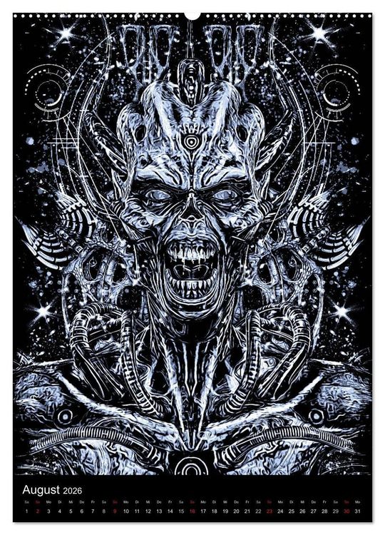 Produktbild: BLOODBOY/DARK ILLUSTRATION (Wandkalender 2026 DIN A2 hoch), CALVENDO Monatskalender