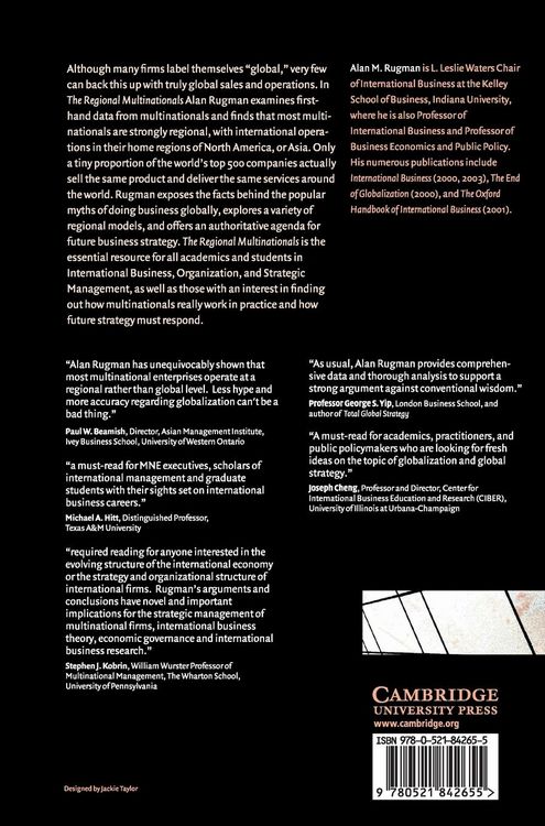 Produktbild: The Regional Multinationals