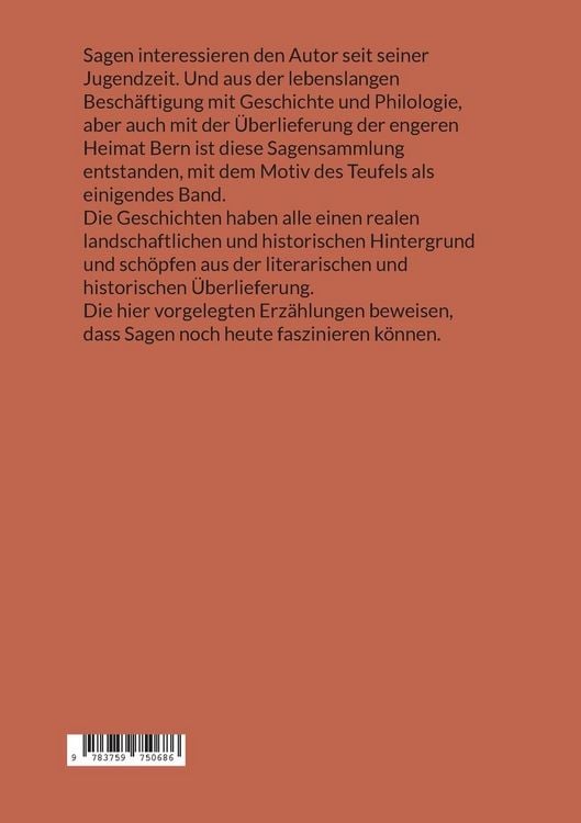 Produktbild: Teufelssagen aus der Umgebung von Bern