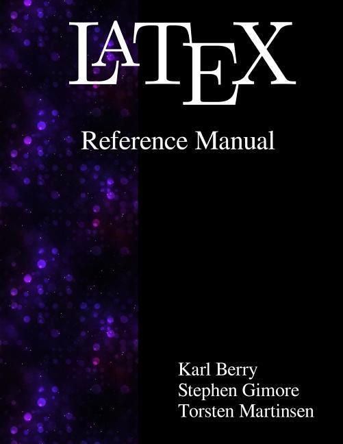 Produktbild: Latex Reference Manual