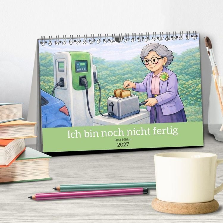 Produktbild: Ich bin noch nicht fertig - Oma Edition (Tischkalender 2027 DIN A5 quer), CALVENDO Monatskalender
