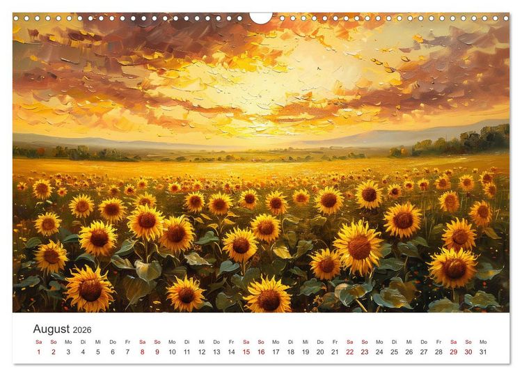 Produktbild: KI-Landschaften - Malerisch durch das Jahr (Wandkalender 2026 DIN A3 quer), CALVENDO Monatskalender