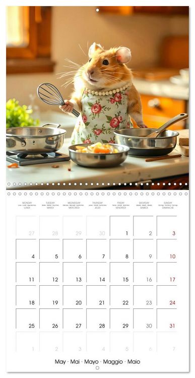 Produktbild: Hamster housekeeping - little paws and big Jobs (Wall Calendar 2026 12 &times; 12 Inch) CALVENDO 12 Month Wall Calendar