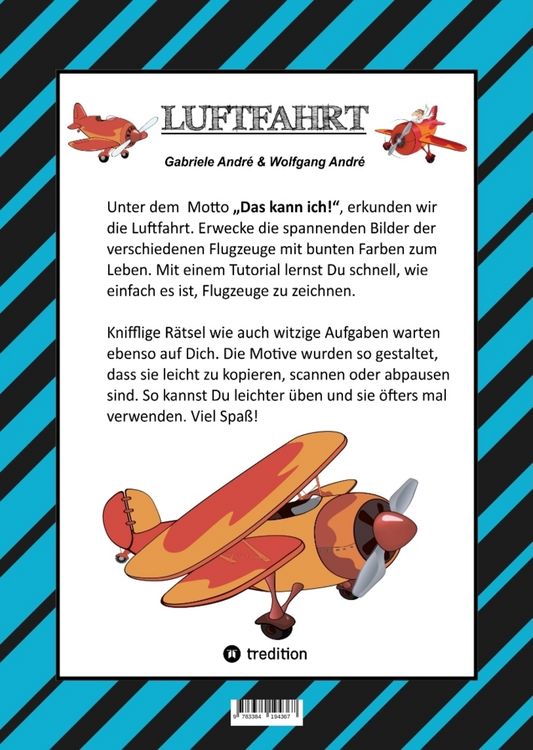 Produktbild: Craftbook - Super Ausmalmotive - Fl&uuml;gzeuge - Piloten - Lustige V&ouml;gel - Knifflige R&auml;tsel - Spannende Aufgaben - Wissenswertes - Luftraum