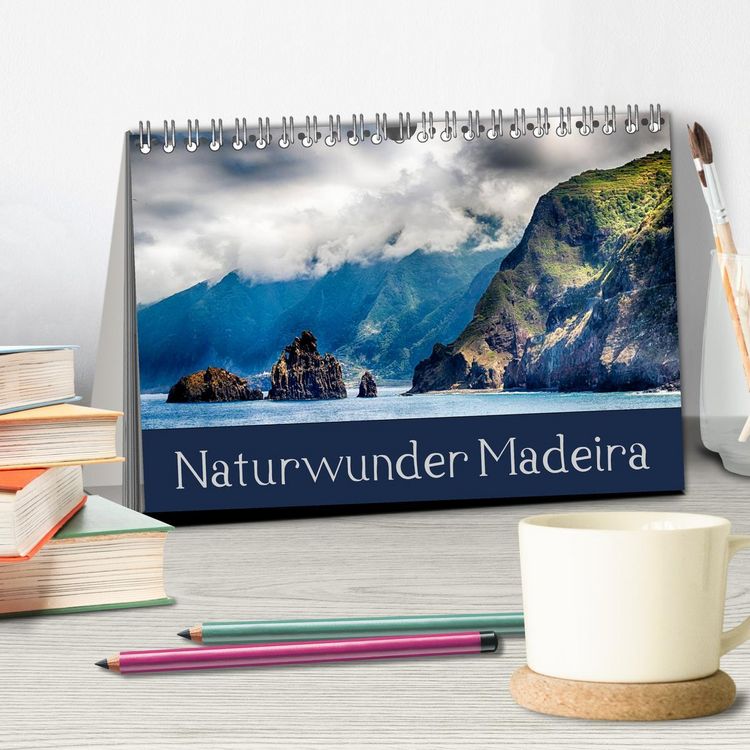 Produktbild: Naturwunder Madeira (Tischkalender 2026 DIN A5 quer), CALVENDO Monatskalender