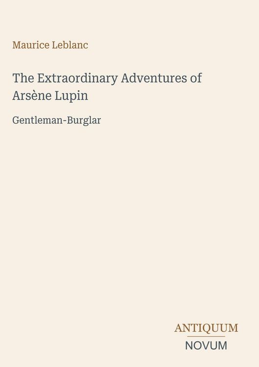 Produktbild: The Extraordinary Adventures of Ars&egrave;ne Lupin