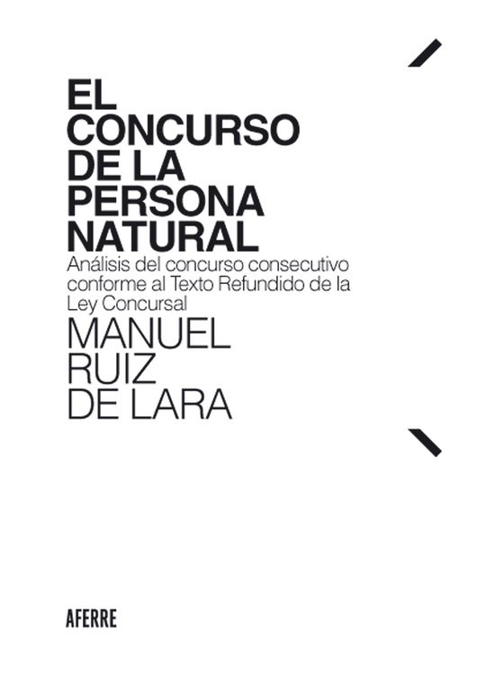 Produktbild: El concurso de la persona natural