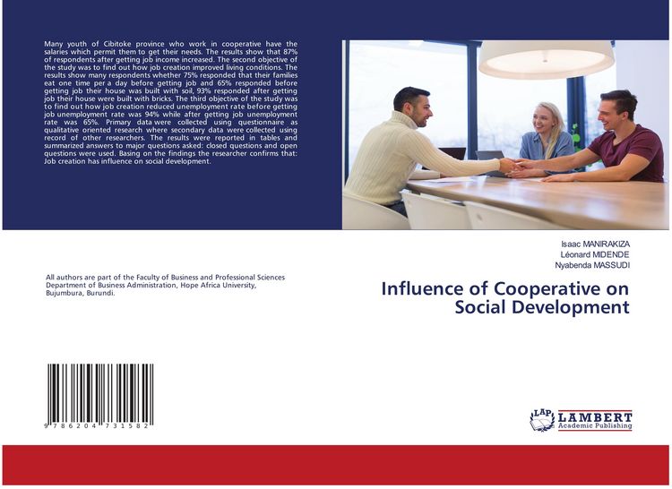 Produktbild: Influence of Cooperative on Social Development