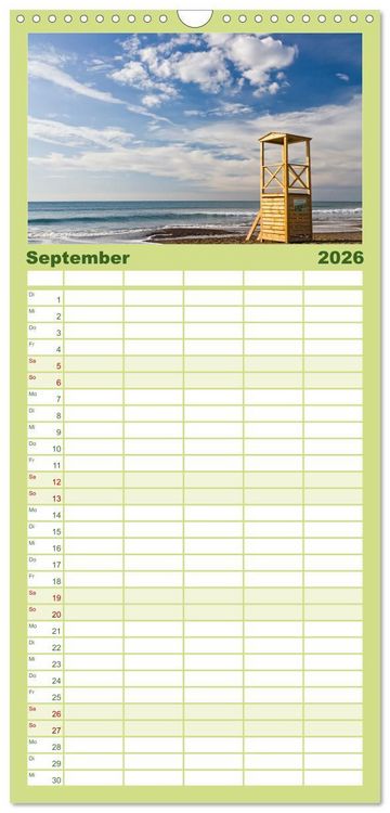 Produktbild: Familienplaner 2026 - Toskana. Livorno - Volterra - Piombino mit 5 Spalten (Wandkalender, 21 x 45 cm) CALVENDO