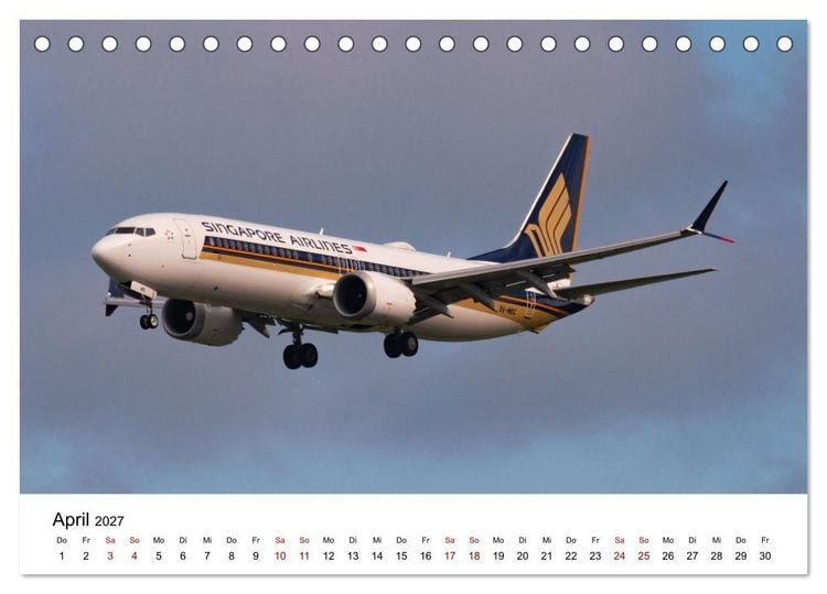 Produktbild: Boeing 737 - Die Baby Boeing (Tischkalender 2027 DIN A5 quer), CALVENDO Monatskalender