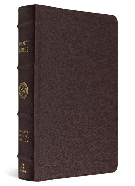 Produktbild: ESV Heirloom Bible, Gloria Dei: Single Column Edition (Calfskin, Mahogany)