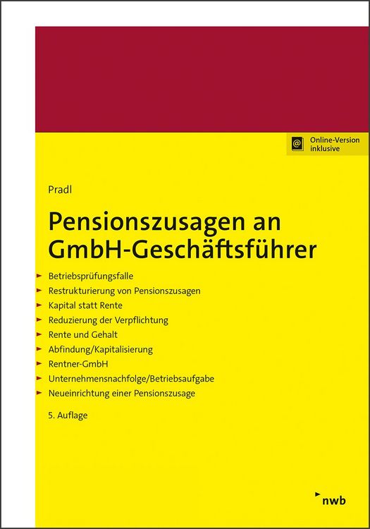 Produktbild: Pensionszusagen an GmbH-Gesch&auml;ftsf&uuml;hrer